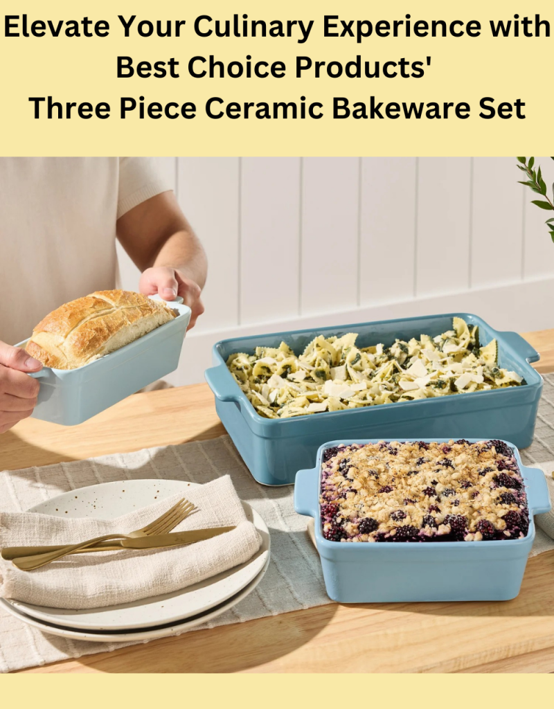 Best Choice Products, Wedding Gift Idea, Baking Dishes, Ceramic Bakeware, Dishwasher Safe, Microwave Safe