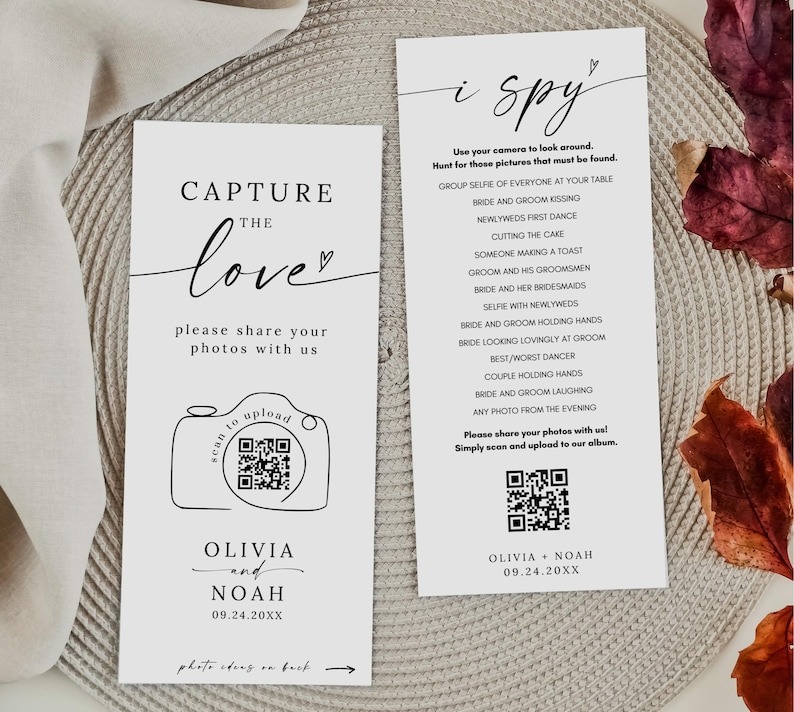 i spy wedding game encourage guests to take photos