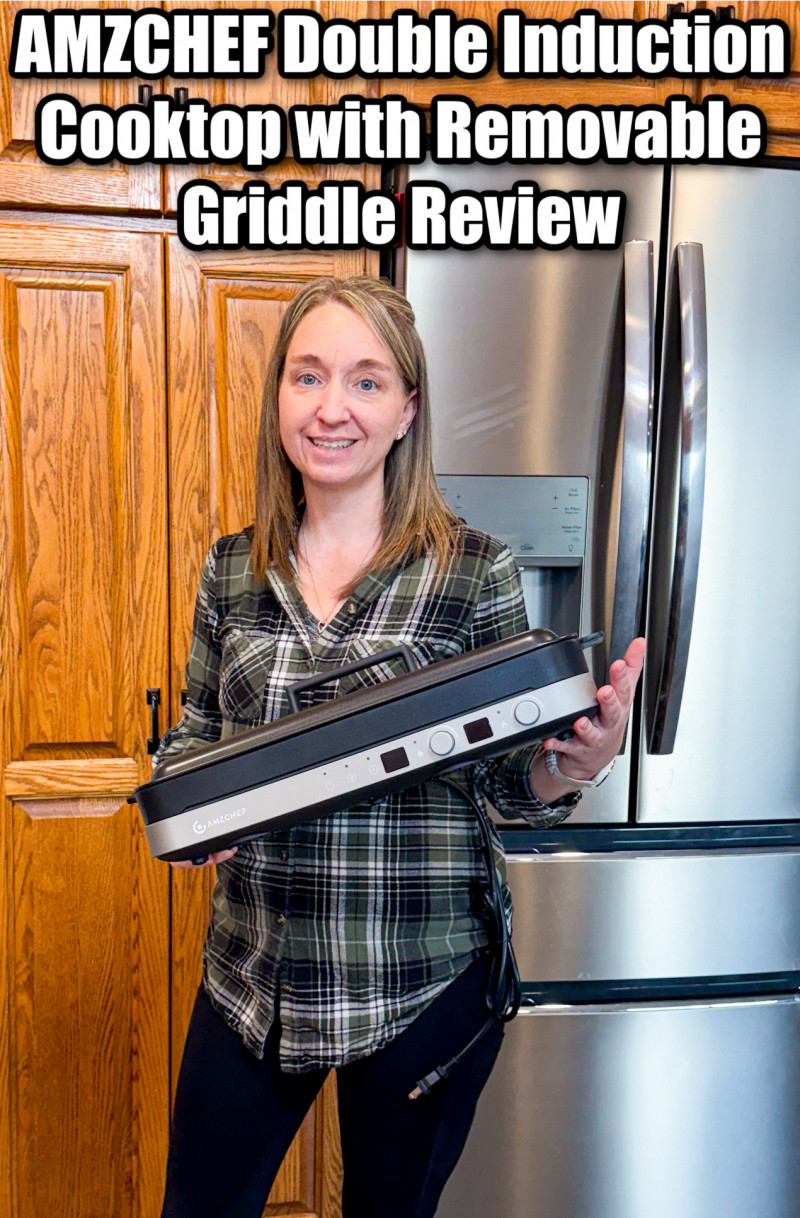 AMZCHEF Double Induction Cooktop with Removable Griddle Review.