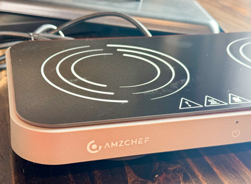 AMZCHEF Double Induction Cooktop with Removable Griddle Review.